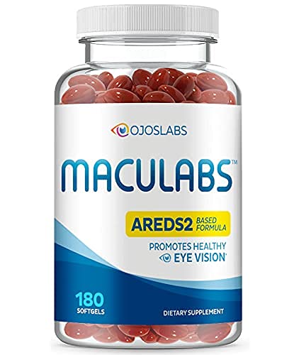 Vitamines oculaires - Formule AREDS 2 - Vitamine oculaire avec lutéine et zéaxanthine pour la santé maculaire - Suppléments de vision pour adultes - 180 Softgels Soutien et soins pour les yeux - Fabriqué aux États-Unis