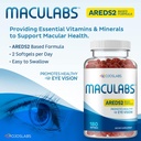 Vitamines oculaires - Formule AREDS 2 - Vitamine oculaire avec lutéine et zéaxanthine pour la santé maculaire - Suppléments de vision pour adultes - 180 Softgels Soutien et soins pour les yeux - Fabriqué aux États-Unis