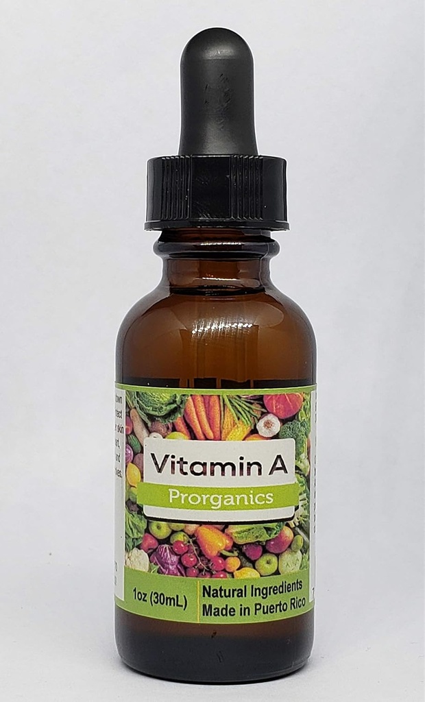 Rare 1oz Organic Liquid Vitamin A by Prorganics.