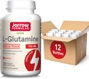 Formules de Jarrow L-Glutamine 750 mg, complément alimentaire, immunosupport musculaire, 120 capsules de Veggie, jusqu'à 120 jours (paquet de 12)