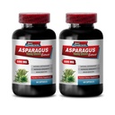 Pilules diurétiques - Asperges 600 MG - Extrait de jeunes pousses - Supplément diététique Premium - Supplément antioxydant pour la peau - Extrait d'asperges, Supplément antioxydant, Pilules d'asperges - 2B 120 Capsules