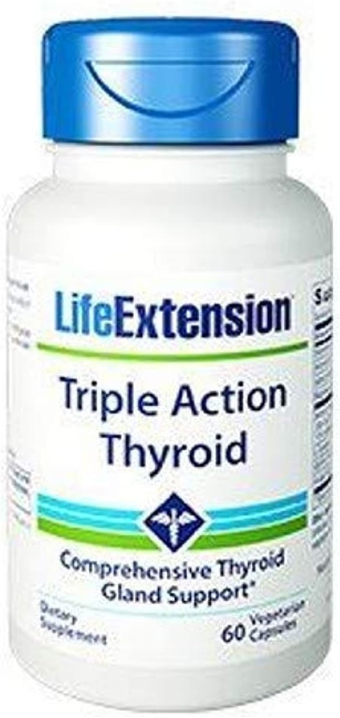 Triple Action Thyroïde 60 Capsules végétariennes-Pack-2