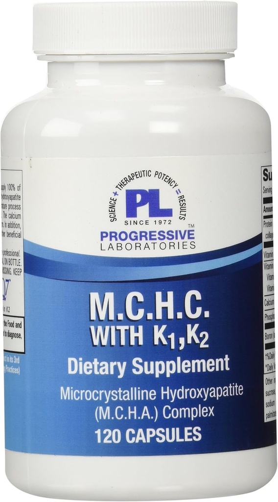Progressive Labs MCHC with K1 and K2 Supplement, 120 Count