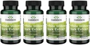Swanson Maximum Strength White Willow Bark Extract-Promotes Joint Support & Muscle Relief-Standardized to 25% Salicin-Natural Supplement with No Stomach Irritation (60 Veggie Caps, 500mg Chaque) 4 Pack