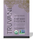 Truvani Poudre de protéines de pois végétaliens sans arômes 20g Protéine biologique à base de plantes 1 portion