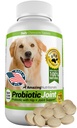 Probiotiques étonnants pour chiens élimine la diarrhée et le gaz avec soulagement de la douleur articulaire de la hanche, 120 Chews