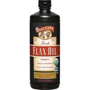 Barlean's Organic Flaxseed Oil Liquid, Cold Press Flax Seeds, 7,640mg ALA Omega 3 Supplément acide gras pour la santé articulaire et cardiaque et la digestion saine, 32 oz