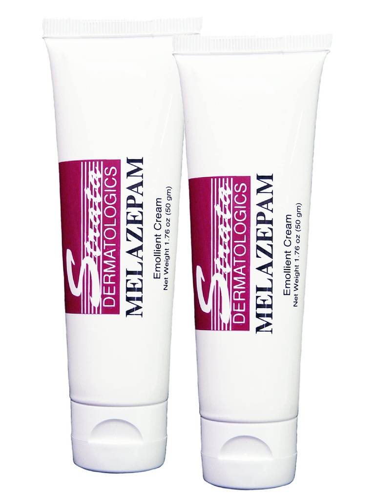 Formules écologiques Strata Melazepam Crème émolliente pour boutons, têtes noires, flare-ups, rougeur et autres conditions inesthétiques. Pratique, 1.76 Ounce (paquet de 2)