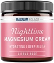 Lotion de magnésium – Crème de magnésium nocturne – Appliquer sur les muscles des jambes, les bras ou la poitrine - Chlorure de magnésium topique – États-Unis Made and Safe for Kids (Citrus Rose) 4 Fl Oz (Paquet de 1)