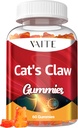Cats Claw Herbal Suppléments 1000mg Gummies - Extrait d'Uncaria Tomentosa, Vegan Imune Support, Santé articulaire, Équilibre inflammatoire, Bien-être général, Sans sucre, Sans gluten, 60 Chewables