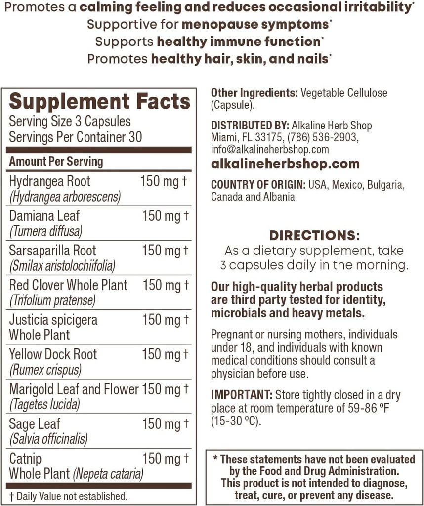 Alkaline Herb Shop Son supplément 90 Capsules (Son bien-être)