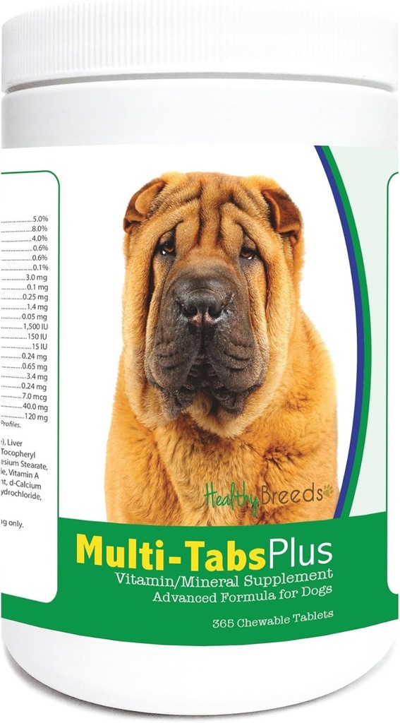 Healthy Breeds Chinese Shar Pei Multi-Tabs Plus Chewable Tablets 365 Count