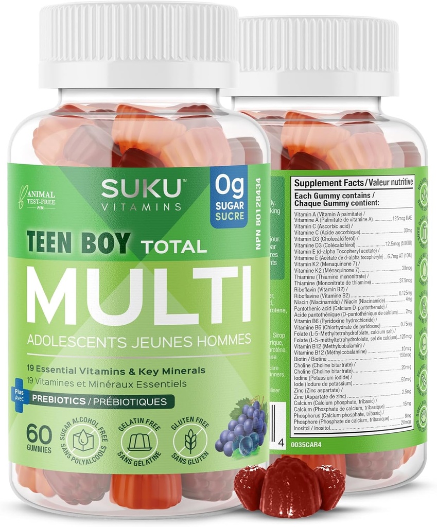 Suku Vitamines adolescents Total Multi, 60 CT