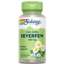 SOLARAY Feverfew Feuille 380 mg, Circulation saine, Tonus des vaisseaux sanguins, Soutien confort , non-OGM et végétalien , 100 VegCaps