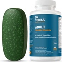 Dr Tobias Multivitamine pour les adultes pour les femmes et les hommes, Immune soutenant les vitamines de 42 fruits, légumes, plus probiotiques, multivitamines pour les hommes et les femmes, non-OGM, 90 comprimés, 30 portions