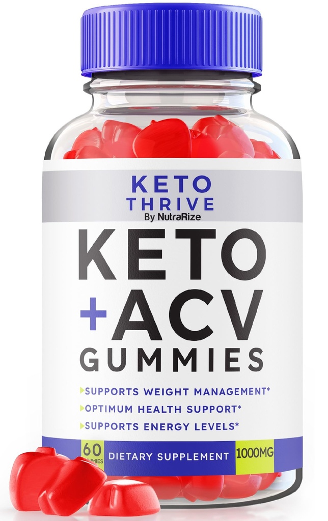 Keto Thrive ACV Gummies, Keto Thrive Keto + supplément de perte de poids ACV, Keto Thrive Apple Cider Vinegar 1000MG Formule avancée, Keto Plus ACV Gummy Avis (60 Gummies)