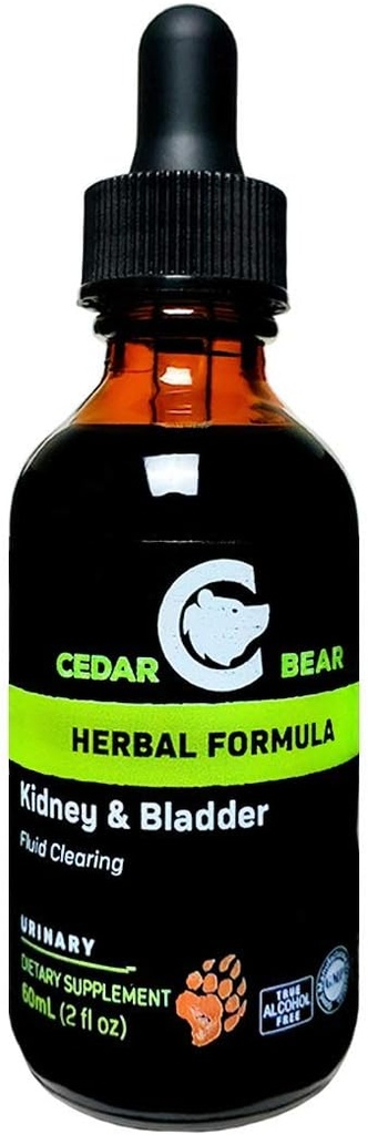 Cedar Bear Rein & Bladder Mélanger un supplément à base de plantes liquides qui adoucit, tonifie et supporte la dynamique des fluides pour le système bladder et urinaire 2 Fl Oz