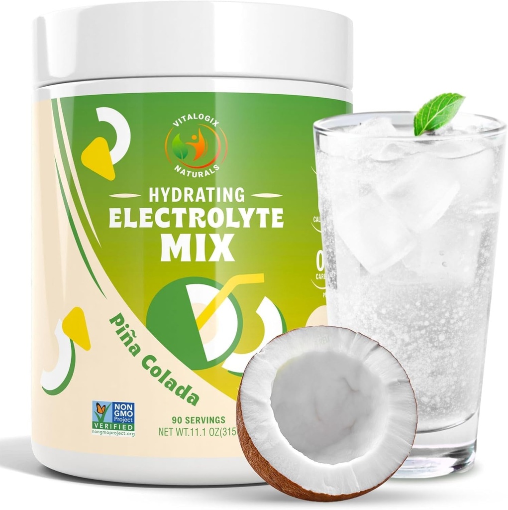 Poudre d'électrolyte – Mélange d'hydratation sans sucre avec du magnésium, du potassium, du calcium et du sodium