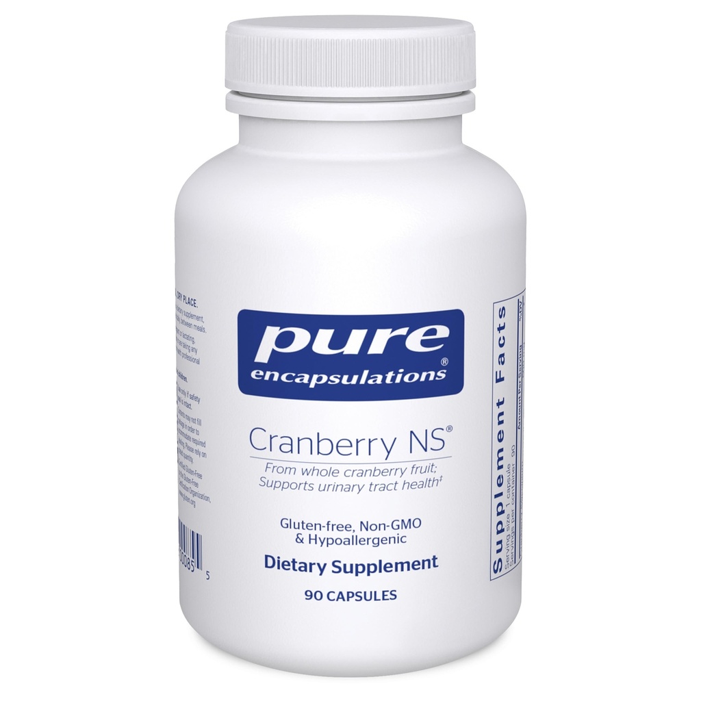 Encapsulations pures Cranberry NS-S Supplément hypoallergénique pour soutenir la santé urinaire 90 Capsules
