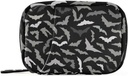 Pill Box Halloween Bats 7 jours Pill Case Travel Pill Organizer Bag avec Zipper Portable Weekly Vitamin Medicine Support de poche