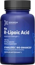 Geronova Recherche Acide R-Lipoïque Bio-Amélioré, 300 mg Capsules - 2 mois d'approvisionnement - Acide R alpha lipoïque stabilisé avec absorption accrue - R Supplément acide lipoïque - 60 Compte