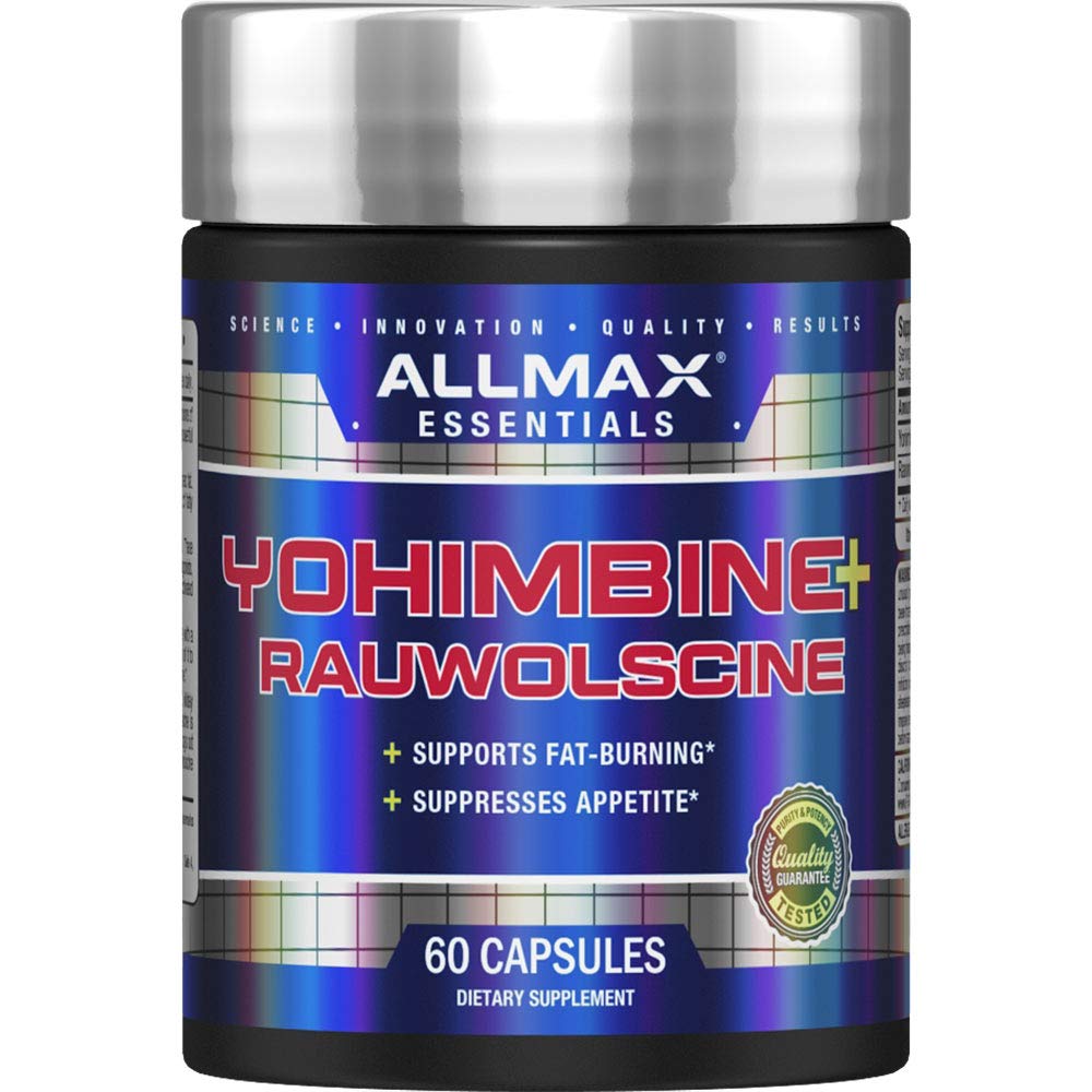 ALLMAX Essentials YOHIMBINE + RAUWOLSCINE - 60 Capsules - Supports Fat Burning & Suppressions Appétit - 60 Servants