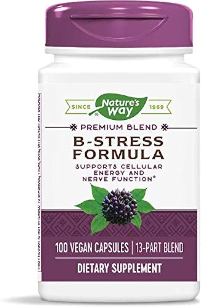Natures Way B-Stress Formula 100vegcp (paquet de 2)
