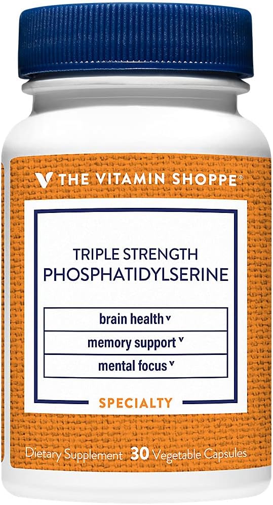 The Vitamine Shoppe Triple Strength Phosphatidylsérine pour le soutien du cerveau, de la mémoire et de la concentration, une fois par jour - (30 capsules végétales)