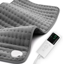 Plaque de chauffage pour le soulagement de la douleur au dos et les crampes 17"x33" Grande, Options de chaleur sèche humide, Plaquettes de chauffage électrique XL, 9 réglages de chaleur, Machine lavable, Auto-off, Cadeaux pour les femmes, maman, hommes