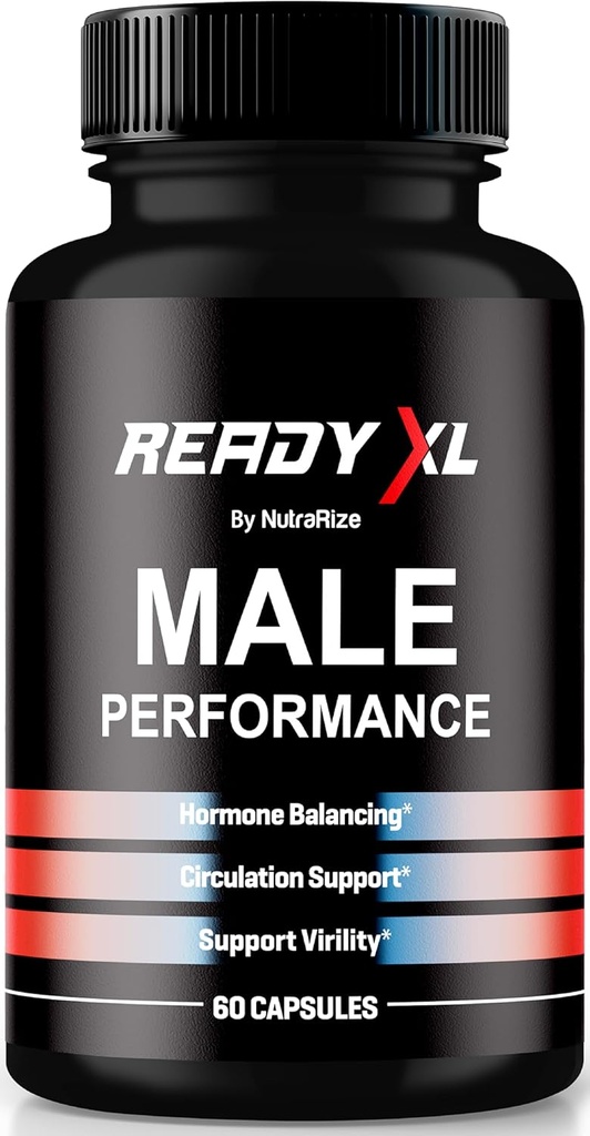 NutraRize Ready XL Pills for Men, Capsules Homme Officielles ReadyXL, Support All-Natural pour la santé et la performance globales, Formule Multivitamines Premium, Avis Officiels Capsules (60 Capsules)
