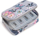 Vera Bradley Performance Twill Travel Pill Organizer, Parisian Bouquet, One Size