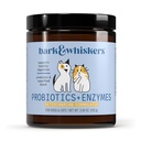 Bark & Whiskers Probiotics + Enzymes - Soutiens Digestion santé et système immunitaire - Supplément probiotique pour chats et chiens - 60 Scoops
