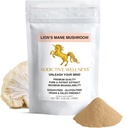 Addictive Wellness Lions La Mane Supplément Poudre, Lions de qualité supérieure La Mane Mushroom Poudre Dual-Extract Nootropic, sans sucre, Vegan & Paleo Lion La Mane Mushroom Supplément - 1500 mg (100 Grams)