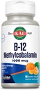 KAL Vitamine B12 Méthylcobalamine 1000mcg, Énergie saine, Métabolisme, Nerve & Soutien des cellules sanguines rouges,* Dissoudre rapidement ActivMelt, Absorption optimale, Saveur de Tangerine naturelle, 90 portions, 90 microonglets