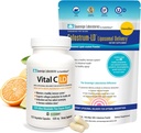 Immunity and Gut Health Bundle - 90 jours d'approvisionnement en colostrum-LD et 60 jours d'approvisionnement en C Vital avec des rosiers et des bioflavonoïdes.