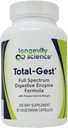Longévité Science: Gest total enzymatique digestive formule 90 Capsules végétariennes