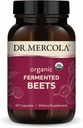 Dr. Mercola Betteraves Fermentées Biologiques - Support à Oxyde Nitrique - USDA Organique, Non-OGM, Sans gluten et sans soja - 60 Capsules