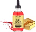 I Am Joy co. Liquid Colloidal Gold 24k 99,99% Pure 100ppm Ruby Red Water Based All Natural Electrolyse Bouteille en verre 4oz