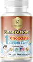 Kids Bone Builder 1 Chewable A Day Vitamines Halales Saveur de chocolat pour l'âge 4-12 60 portions