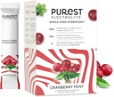 Connaître Brainer Nouveau ! Purest Electrolyte Cranberry Powder Packets – Hydratation des aliments entiers - Fruits séchés au gel biologique et sels de mer solaires pour un équilibre électrolytique ultime