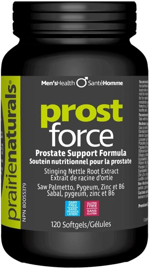 Prairie Naturals Prost Force Prostate Support for Men Softgels, 120 Comte