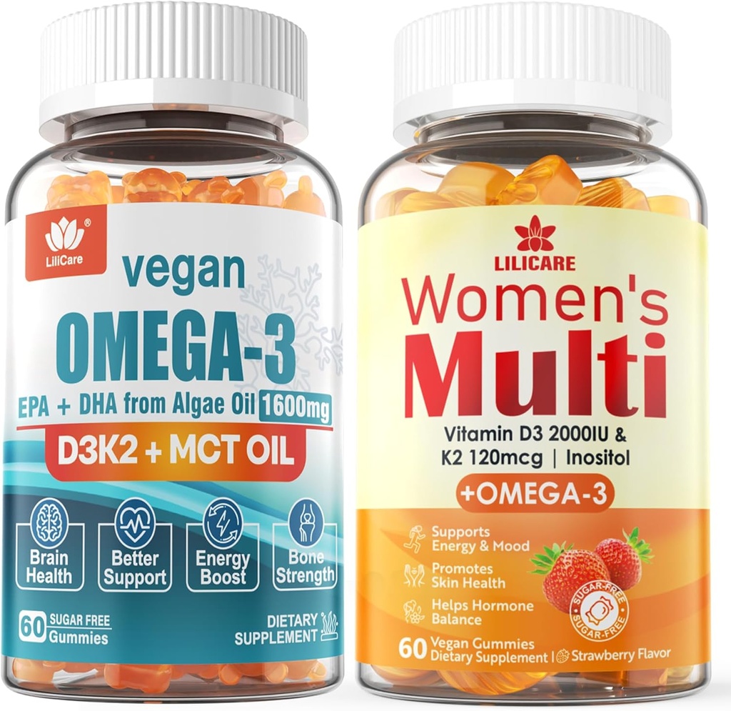 Femmes Multivitamine Gummies Oméga végétalien3 Gummies 1280mg
