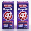 Sidérurgie, 50 mg de HCl diphénhydramine, Pack de valeur double (80 doses), Saveur de raisin, Asleep d'automne rapide et rester plus longtemps Asleep