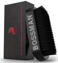 Brosse à barbe Bossman pour homme - Brosse à barbe et à soie en nylon - Brosse démêlante pour l'entretien des barbes et des cheveux