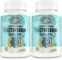 Lactoferrine bovine liposomique 1000 mg - pour l'absorption du fer et la fonction immunitaire Lactoferrine suppléments pour adultes, 60 softgels (2 bouteilles)