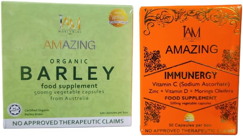 IAM Amazing Pure Organic Capsules & IMMUNERGY Vitamin C