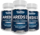 AREDS 2 Select Eye Vitamines for Macular Support - Vitamines for Eyes with Zeaxanthin Plus Lutein Macular Complement - Premium Macular Health Formula - Eye Complements - 60 Capsules - (Pack de 3)
