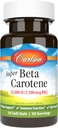 Carlson - Super Beta Carotène, 25000 UI (15 mg), vitamine A comme bêta carotène, forme biodisponible et bioactive, santé de la vision, peau saine, 50 softgels