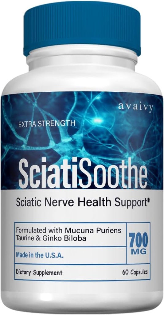 SciatiSoothe - Sciati Soothe Formule de pilule avancée (Single, 60 gélules)