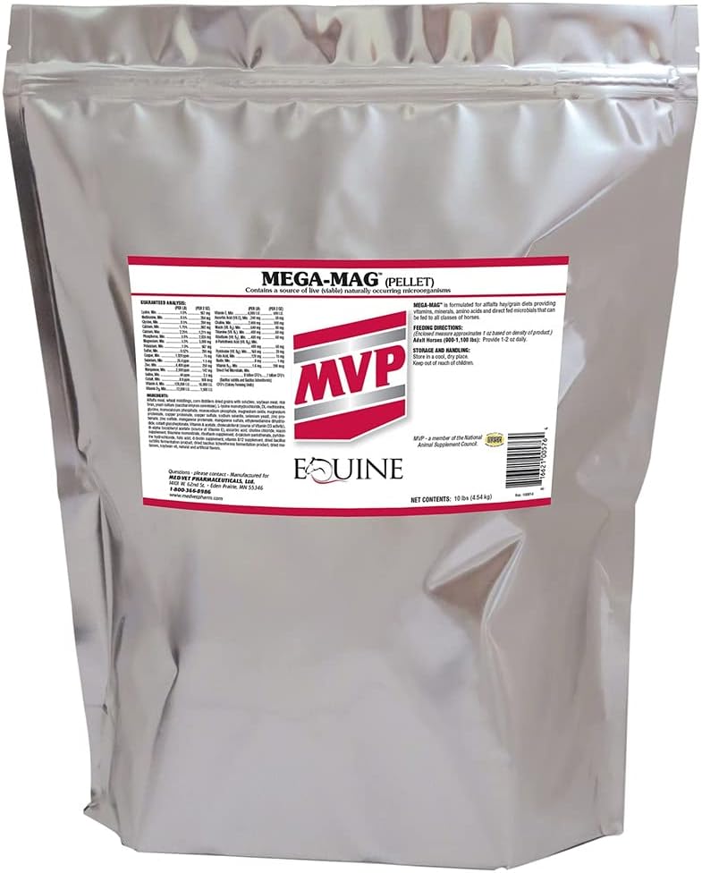 Mega-Mag (10lb) Supplément multivitamine/minéral équilibré pour les régimes de Hay Alfalfa